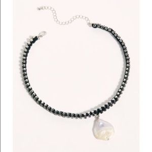 Free People Black Sloan Stone Choker